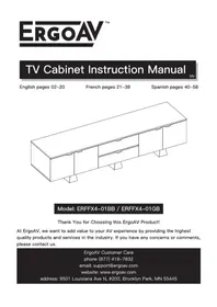 Notice ErgoAV ERFFX401BB Meuble TV