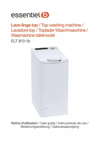 Notice ESSENTIELB ELT 8131B Lave-linge