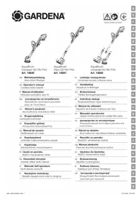 Notice GARDENA AQUABRUSH COMPACT 0318V P4A Nettoyeur multifonction sans fil