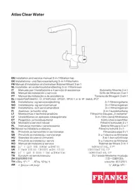 Notice FRANKE ATLAS CLEAR Robinet