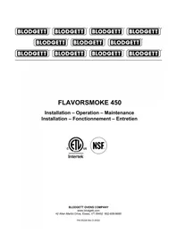 Notice Blodgett FLAVORSMOKE 450 Four industriel