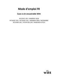 Notice Witt WCI60882BG Cave à vin