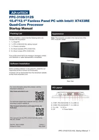 Notice Advantech PPC310S ASL Ordinateur industriel panel PC