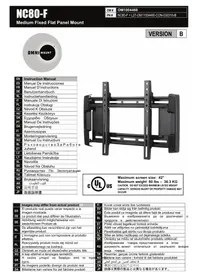 Notice OmniMount NC80F Support mural pour écran