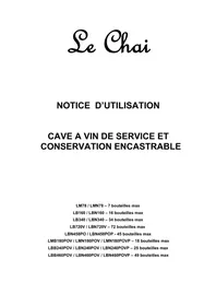 Notice LE CHAI LBB240POV Weinkeller