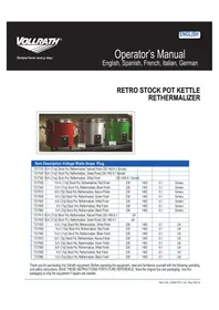 Notice Vollrath 7217335 Réchaud électrique