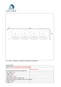 Notice Lucide ZETT 319884870 Luminaire