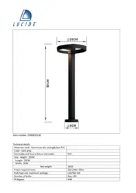 Notice Lucide ZEFRA 298080330 Luminaire