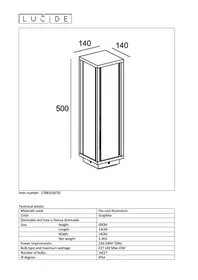 Notice Lucide CLAIRE 278835030 Lampe extérieure