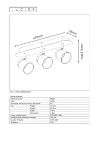 Notice Lucide HELOïSE 269911531 Éclairage