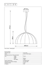 Notice Lucide TIMIUS 254035030 Luminaire