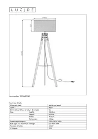 Notice Lucide ALDGATE 207088130 Lampe
