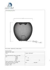 Notice Lucide WIRIO 205013517 Lampe électrique