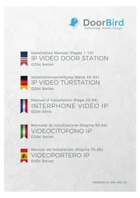 Notice DoorBird D204 Interphone vidéo