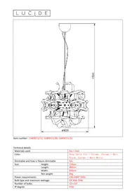 Notice Lucide ATOMA 134091112 Luminaire