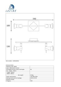 Notice Lucide BRACKX 129101030 Éclairage