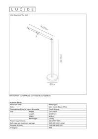 Notice Lucide BERGAMO 127190612 Lampe de bureau