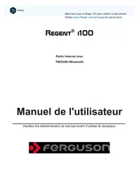 Notice Ferguson REGENT I100 Radio