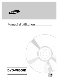 Notice SAMSUNG DVDV6600K Lecteur dvd