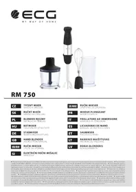 Notice ECG RM 750 Mixeur plongeant
