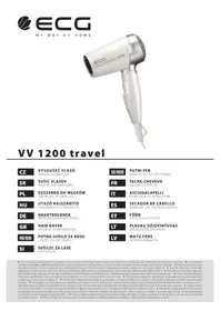 Notice ECG VV 1200 TRAVEL Asciugacapelli