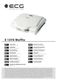 ECG S 1370 Waffle - Vahvlimasin