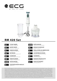 Notice ECG RM 420 SET Mixeur plongeant