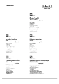 Notice HOTPOINT-ARISTON PCN 642 HA(BK) Cuisinière