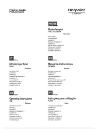 Notice HOTPOINT-ARISTON FTGHG 641 DHA(BK) Cuisinière