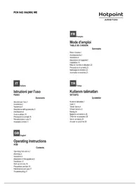 Notice HOTPOINT-ARISTON PCN 642 HA(WH) WE Cuisinière