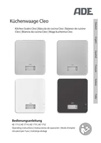 Notice ADE CLEO KE 1713 Balances de cuisine