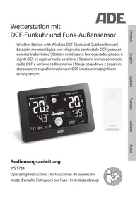 Notice ADE WS 1704 Station Météo