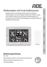 Notice ADE WS 1703 Station Météo