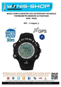 Notice Yonis YMTGPS4 Smartwatch