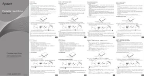 Notice Apacer AC233 Disque dur externe