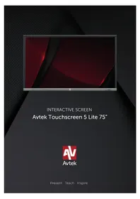 Notice Avtek 5 LITE 75 Moniteur