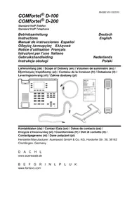 Notice Auerswald COMFORTEL D100 Téléphone