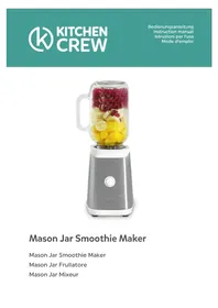 Notice Kitchen Crew MASON JAR 940924 Frullatore