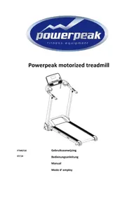 Notice Powerpeak FTM6716 Tapis de course