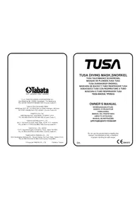 Notice Tusa DRY USP250QB Tauchmaske