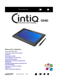 Notice WACOM DTK1300 Tablette