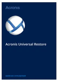 Notice ACRONIS UNIVERSAL RESTORE Logiciel audio et/ou vidéo