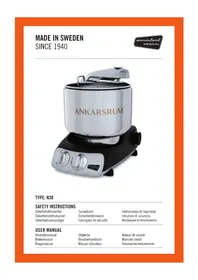 Notice Ankarsrum AKM6290B Robot de cuisine