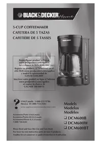 Notice BLACK & DECKER DCM600B Coffee machine