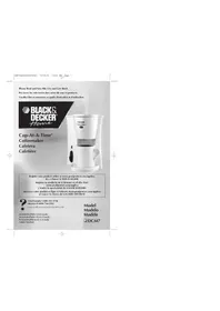 Notice BLACK & DECKER CUPATATIME DCM7 Maquina de cafe