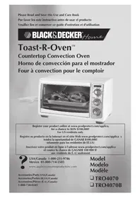 Notice BLACK & DECKER TOASTROVEN TRO4070 Oven