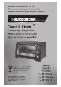 Notice BLACK & DECKER TOASTROVEN TRO700B Oven