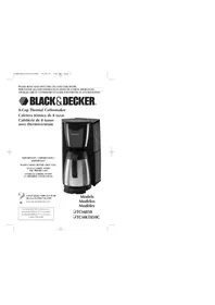 Notice BLACK & DECKER TCM850 Coffee machine