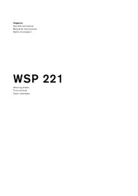 Notice GAGGENAU WSP221710 Tiroir et armoire chauffants