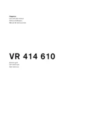 Notice GAGGENAU VR414610 Plaque de grill